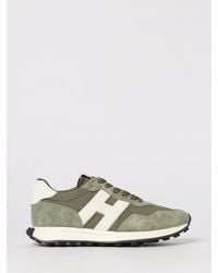 Hogan - H601 Suede And Canvas Sneakers - Lyst