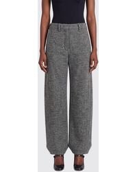 Magda Butrym - Chevron Pattern Wool And Cashmere Blend Wide-Leg Trousers - Lyst