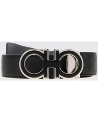 Ferragamo - Gancini Reversible Leather Belt - Lyst