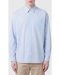 sunflower - Striped Cotton And Silk Shirt - Lyst