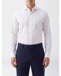 Brunello Cucinelli - Slim Fit Cotton Evening Shirt With French Collar - Lyst