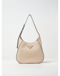 Prada - Borsa in pelle con Triangle Logo - Lyst