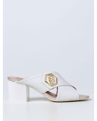 Liu Jo - Heeled Mules In Smooth Leather - Lyst
