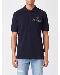 Philipp Plein - Short-Sleeve Stretch Cotton Polo Shirt With Metal Logo - Lyst