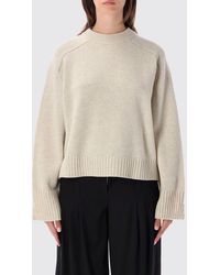 Soeur - Crewneck Merino Wool Jumper With Dropped Shoulders And Long Sleeves - Lyst
