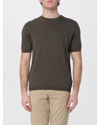 Kangra - Cotton And Silk Crew Neck Knitwear - Lyst