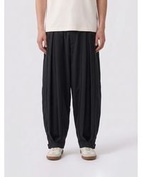 Comme des Garçons - Comme Des Gar&Ccedil	Ons Wide-Leg Jersey Trousers With Elasticated Cuffs - Lyst