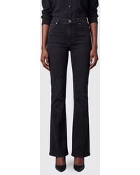 Pinko - Mid-Rise Flared Stretch Denim Jeans - Lyst