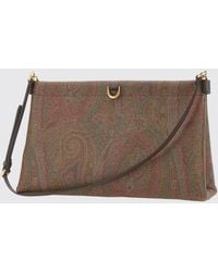 Etro - Coated Cotton Paisley Print Bag - Lyst
