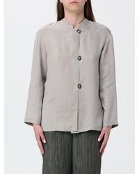 Emporio Armani - Cupro Jacket - Lyst