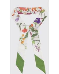 Gucci - Floral Print Silk Bandeau - Lyst