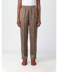 Aspesi - Wide Leg Silk Trousers - Lyst