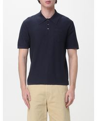 A.P.C. - Gestreiftes Polo Aus Baumwolle Und Kaschmir - Lyst