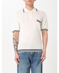 Golden Goose - Striped Polo - Lyst