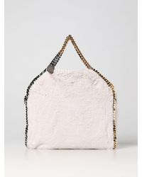 Stella McCartney - Falabella Bag In Synthetic Fur With Chain Link - Lyst