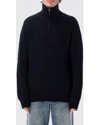 A.P.C. - Pure Virgin Wool Half-Zip Turtleneck Jumper - Lyst