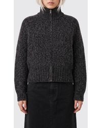 Our Legacy - Pure Wool Zip-Up Turtleneck Jumper With Dropped Shoulders - Lyst