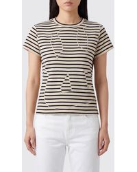 Wales Bonner - Slim Fit Striped Cotton T-Shirt With Embroidered Details - Lyst