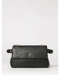 Patrizia Pepe - Flared Smooth Leather Shoulder Bag With Sliding Chain Handle - Lyst