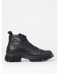 KARL LAGERFELD - Leather Ankle Boots - Lyst