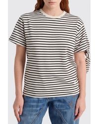 JW Anderson - Striped Cotton T-Shirts - Lyst