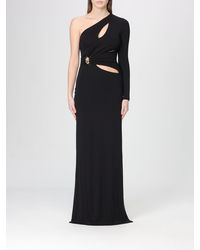 Elisabetta Franchi - Crêpe Jersey Dress With Jewel Detail - Lyst