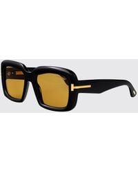 Tom Ford - Tortoiseshell Cat-Eye Acetate Sunglasses With Logo Detail - Lyst