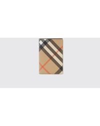 Burberry - Bifold-Kartenetui Aus Beschichteter Baumwolle Mit Vintage-Check-Muster - Lyst