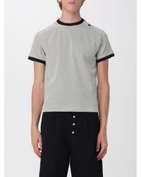 Carrera - T-Shirt À Col Rond En Mélange De Coton Avec Logo Contrastant - Lyst