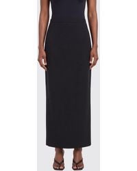 Magda Butrym - High-Waisted Wool Pencil Midi Skirt With Back Slit - Lyst