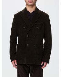 Circolo 1901 - Double-Breasted Cotton Velvet Blazer With Patch Pockets - Lyst