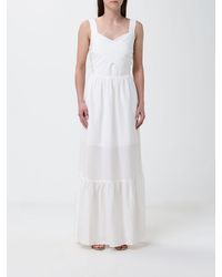 Liu Jo - Linen Blend Long Dress - Lyst