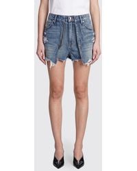 Alexander Wang - Cotton Denim Mini Skirt - Lyst