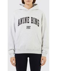 Anine Bing - Cotton Hoodie - Lyst