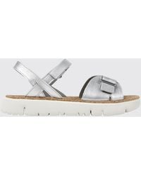Camper - Leather Buckle Sandals Cork Footbed - Lyst