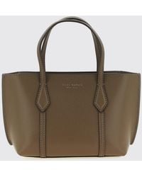 Tory Burch - Perry Small Grained Leather Tote Bag With Removable Strap - Lyst