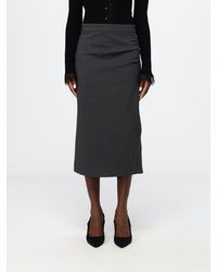 Pinko - High-Waisted Midi Pencil Skirt - Lyst
