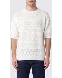 Magliano - Openwork Cotton Crewneck Jumper With Short Sleeves - Lyst