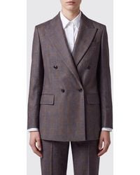 Jacob Cohen - Cropped Double-Breasted Blazer - Lyst