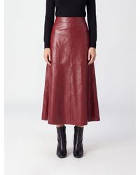 FEDERICA TOSI - High-Waisted A-Line Midi Skirt - Lyst