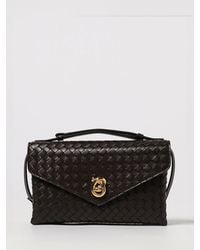 Bottega Veneta - Knot Lock Woven Leather Bag - Lyst