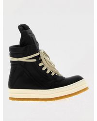 Rick Owens - Schwarze Sneakers Creep Geobasket - Lyst