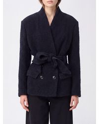 Isabel Marant - Double-Breasted Wool And Alpaca Short Coat With Belt - Lyst