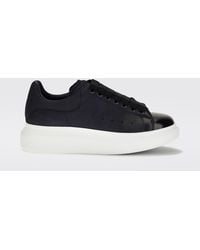 McQueen - Oversize Low-Top Calfskin Trainers With Chunky Sole - Lyst