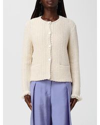Emporio Armani - Cotton Blend Cardigan - Lyst