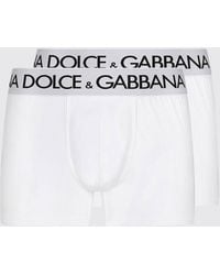 Dolce & Gabbana - Dolce &Amp Gabbana Set Of 2 Stretch Cotton Boxers - Lyst
