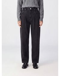 Isabel Marant - Rodayna High-Waisted Baggy Cotton Denim Jeans - Lyst