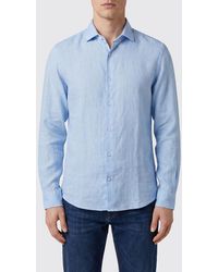 Brooksfield - Slim-Fit-Freizeithemd Aus Reinem Leinen Mit Französischem Kragen - Lyst