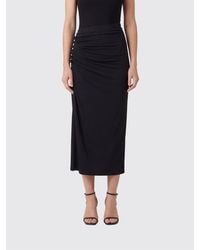 Rabanne - Ruffled Viscose Blend Midi Skirt - Lyst