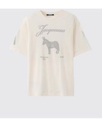 Jacquemus - Cotton Crewneck T-Shirt With Logo - Lyst